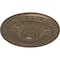 Ekena Millwork Lunel Ceiling Medallion (Fits Canopies up to 3 3/4"), Hand-Painted Warm Silver, 20 1/4"OD x 1 1/2"P CM20LUWSS - alternate 3